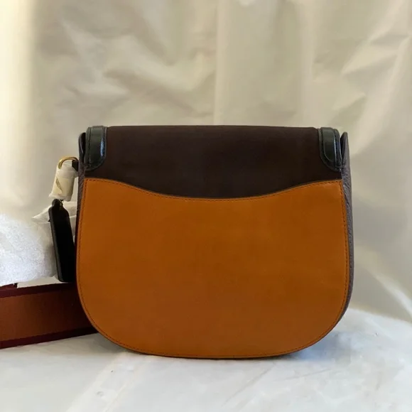 Coach Kat Saddle Bag 20 Colorblock Saffron Multi - Picture 7 of 9